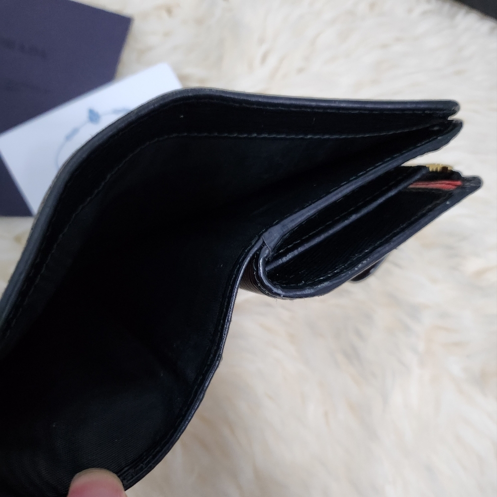 Prada Black Red Saffiano Leather coin Wallet Excellent condition! - Picture 7 of 13